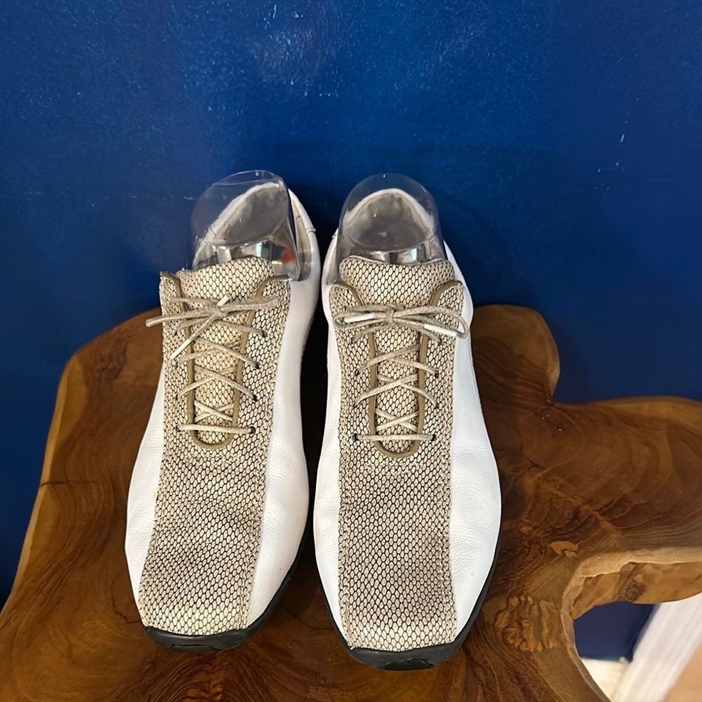 Women’s FootJoy LoPro Leather Snakeskin/White Golf Shoes Size 7.5N